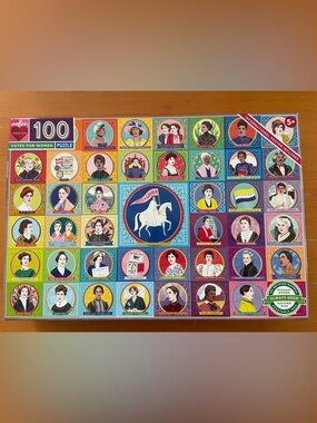 EcoPuzzles Votes for Women 100-Piece Puzzle - Multicolor Historical Portraits